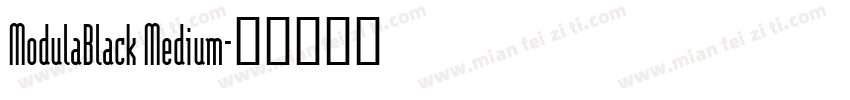 ModulaBlack Medium字体转换